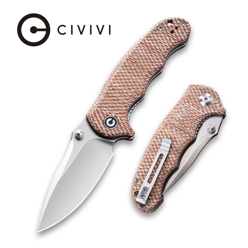 CIVIVI Hooligan Thumb Stud Knife Micarta Handle D2 Blade – CIVIVI