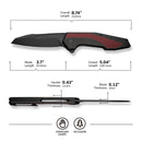 CIVIVI Hypersonic Flipper Knife Steel & G10 Handle (3.7" 14C28N Blade) C22011 - 3 - CIVIVI