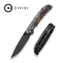 CIVIVI Imperium Front Flipper & Thumb Stud Knife Carbon Fiber & Resin Handle (3.47" Nitro - V Blade) C2106C - CIVIVI