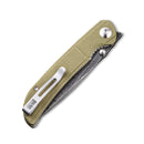 CIVIVI Imperium Front Flipper & Thumb Stud Knife Micarta Handle (3.47" Damascus Blade) C2107DS - 2 - CIVIVI
