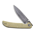 CIVIVI Imperium Front Flipper & Thumb Stud Knife Micarta Handle (3.47" Damascus Blade) C2107DS - 2 - CIVIVI