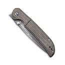 CIVIVI Imperium Front Flipper & Thumb Stud Knife Micarta Handle (3.47" Damascus Blade) C2107DS - 3 - CIVIVI