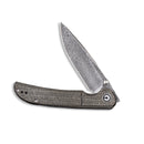 CIVIVI Imperium Front Flipper & Thumb Stud Knife Micarta Handle (3.47" Damascus Blade) C2107DS - 3 - CIVIVI