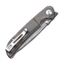 CIVIVI Imperium Front Flipper & Thumb Stud Knife Micarta Handle (3.47" Damascus Blade) C2107DS - 3 - CIVIVI