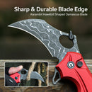 CIVIVI Incisor II Flipper & Thumb Hole & Button Lock Knife Aluminum Handle (2.02" Damascus Blade) C16016B - DS1 - CIVIVI