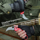 CIVIVI Incisor II Flipper & Thumb Hole & Button Lock Knife Aluminum Handle (2.02" Damascus Blade) C16016B - DS1 - CIVIVI