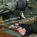 CIVIVI Incisor II Flipper & Thumb Hole & Button Lock Knife Aluminum Handle (2.02" Nitro - V Blade) C16016B - 1 - CIVIVI