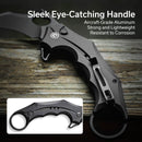CIVIVI Incisor II Flipper & Thumb Hole & Button Lock Knife Aluminum Handle (2.02" Nitro - V Blade) C16016B - 1 - CIVIVI