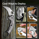 CIVIVI Incisor II Flipper & Thumb Hole & Button Lock Knife Aluminum Handle (2.02" Nitro - V Blade) C16016B - 3 - CIVIVI