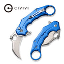 CIVIVI Incisor II Flipper & Thumb Hole & Button Lock Knife Aluminum Handle (2.02" Nitro - V Blade) C16016B - 2 - CIVIVI