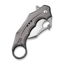 CIVIVI Incisor II Flipper & Thumb Hole & Button Lock Knife Aluminum Handle (2.02" Nitro - V Blade) C16016B - 3 - CIVIVI