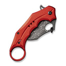 CIVIVI Incisor II Flipper & Thumb Hole & Button Lock Knife Aluminum Handle (2.02" Damascus Blade) C16016B - DS1 - CIVIVI