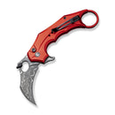 CIVIVI Incisor II Flipper & Thumb Hole & Button Lock Knife Aluminum Handle (2.02" Damascus Blade) C16016B - DS1 - CIVIVI