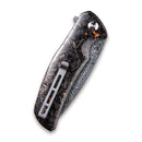 CIVIVI Incite Flipper Knife Carbon Fiber & Resin Handle (3.7" Damascus) C908DS - 2 - CIVIVI