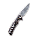 CIVIVI Incite Flipper Knife Carbon Fiber & Resin Handle (3.7" Damascus) C908DS - 2 - CIVIVI