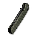 CIVIVI Iron Tide Flipper & Thumb Stud & Button Lock Knife Forest Green Aluminum Handle (3.24" Black Stonewashed 14C28N Blade) C25011 - 2 - CIVIVI