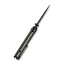CIVIVI Iron Tide Flipper & Thumb Stud & Button Lock Knife Forest Green Aluminum Handle (3.24" Black Stonewashed 14C28N Blade) C25011 - 2 - CIVIVI