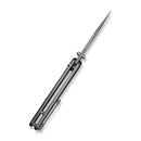 CIVIVI Iron Tide Flipper & Thumb Stud & Button Lock Knife Gray Aluminum Handle (3.24" Gray Stonewashed 14C28N Blade) C25011 - 3 - CIVIVI