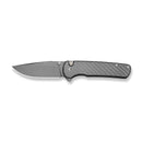 CIVIVI Iron Tide Flipper & Thumb Stud & Button Lock Knife Gray Aluminum Handle (3.24" Gray Stonewashed 14C28N Blade) C25011 - 3 - CIVIVI