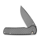 CIVIVI Iron Tide Flipper & Thumb Stud & Button Lock Knife Gray Aluminum Handle (3.24" Gray Stonewashed 14C28N Blade) C25011 - 3 - CIVIVI