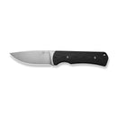 CIVIVI Jencks Fixed Blade Knife Black G10 Handle (3.54" Satin Finished 14C28N Blade) C24051 - 1, With 1PC Black Lanyard, Black Kydex Sheath & T - Clip - CIVIVI