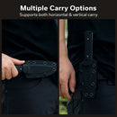 CIVIVI Jencks Fixed Blade Knife Black G10 Handle (3.54" Satin Finished 14C28N Blade) C24051-1, With 1PC Black Lanyard, Black Kydex Sheath & T-Clip - CIVIVI