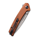 CIVIVI Keen Nadder Flipper & Thumb Stud Knife Micarta Handle (3.48" N690 Blade) C2021B - CIVIVI