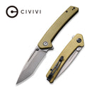 CIVIVI Keen Nadder Flipper & Thumb Stud Knife Micarta Handle (3.48" N690 Blade) C2021C - CIVIVI