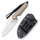 CIVIVI Kepler Fixed Blade Knife G10 Handle (4.48" 9Cr18MoV Blade) C2109B - CIVIVI