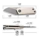 CIVIVI Ki - V Slip Joint Knife G10 Handle (1.55" 9Cr18MoV Blade) C2108C - CIVIVI