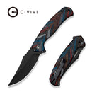 CIVIVI Kilovolt Black/White/ Red/Blue/Orange G10 Handle (3.49" Black Stonewashed 14C28N Blade) C24080 Sample1 - CIVIVI