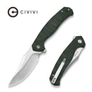 CIVIVI Kilovolt Green Canvas Micarta Handle (3.49" Satin Finished 14C28N Blade) C24080 Sample2 - CIVIVI