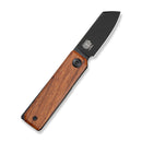 CIVIVI Kukei Front Flipper Knife Guibourtia Wood Handle (2.02" Black Stonewashed Nitro - V Blade) C25036 Sample2