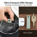 CIVIVI Kukei Front Flipper Knife Natural G10 Handle (2.02" Satin Finished Nitro - V Blade) C25036 - 2, With 1PC Black Leather Sheath - CIVIVI