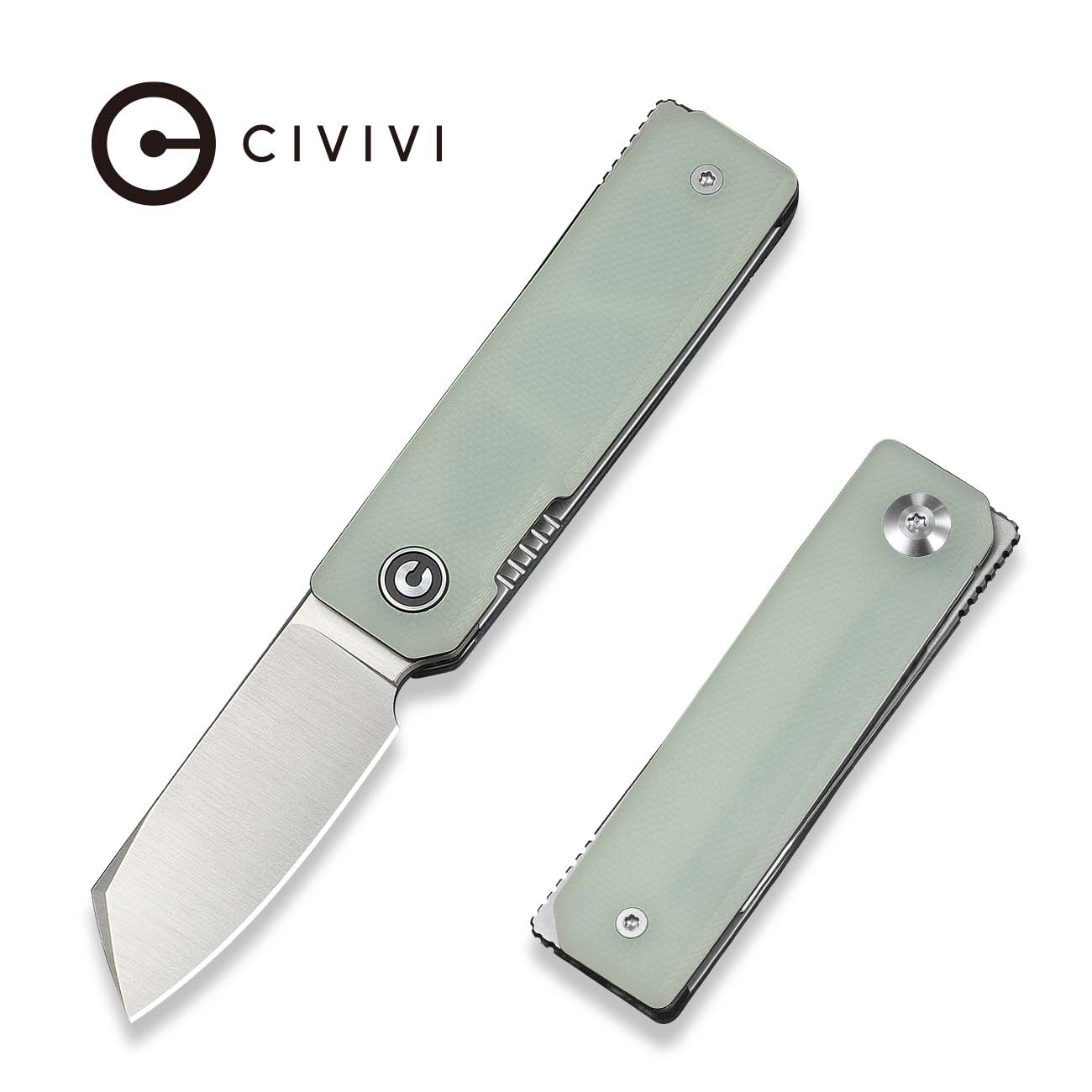 CIVIVI Kukei Front Flipper Knife Natural G10 Handle (2.02