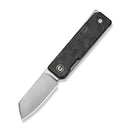 CIVIVI Kukei Front Flipper Knife Shredded Carbon Fiber Handle (2.02" Satin Finished Nitro - V Blade) C25036 Sample1