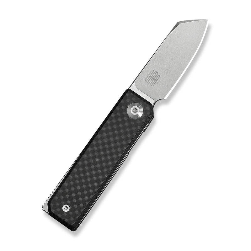 CIVIVI Kukei Front Flipper Knife Twill Carbon Fiber Overlay On Black G