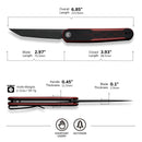 CIVIVI KwaiQ Flipper Knife G10 Handle (2.97" Nitro - V Blade) C23015 - 1 - CIVIVI