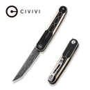 CIVIVI KwaiQ Flipper Knife G10 Handle (2.97" Damascus Blade) C23015 - DS1 - CIVIVI