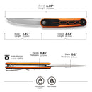 CIVIVI KwaiQ Flipper Knife G10 Handle (2.97" Nitro - V Blade) C23015 - 2 - CIVIVI