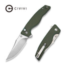 CIVIVI Ladon OD Green & Teal Green G10 Handle (3.47" Satin Finished Nitro - V Blade) C25016B Sample2 - CIVIVI