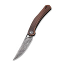 CIVIVI Lazar Front Flipper Knife Copper Handle (3.31" Damascus Blade) C20013 - DS1 - CIVIVI
