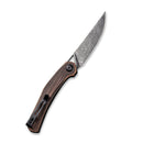 CIVIVI Lazar Front Flipper Knife Copper Handle (3.31" Damascus Blade) C20013 - DS1 - CIVIVI