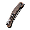 CIVIVI Lazar Front Flipper Knife Copper Handle (3.31" Damascus Blade) C20013 - DS1 - CIVIVI