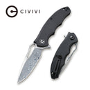 CIVIVI Little Fiend Flipper & Thumb Hole Knife G10 Handle (3.01" Damascus Blade) C910DS - CIVIVI