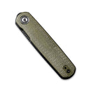 CIVIVI Lumi Top Flipper Pocket Knife Micarta Handle (2.56" 14C28N Blade) C20024 - 1 - CIVIVI