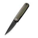CIVIVI Lumi Top Flipper Pocket Knife Micarta Handle (2.56" 14C28N Blade) C20024 - 1 - CIVIVI