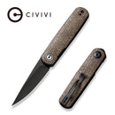 CIVIVI Lumi Top Flipper Pocket Knife Micarta Handle (2.56" 14C28N Blade) C20024 - 5 - CIVIVI