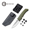 CIVIVI M2 Backup Fixed Blade Knife G10 Handle (3.09" D2 Blade) C2016B - CIVIVI