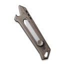 CIVIVI Mandate Utility Knife Titanium Handle (2.12" 1PC Damascus Blade) C2007A, 2PCS 9Cr18MoV Blades - CIVIVI